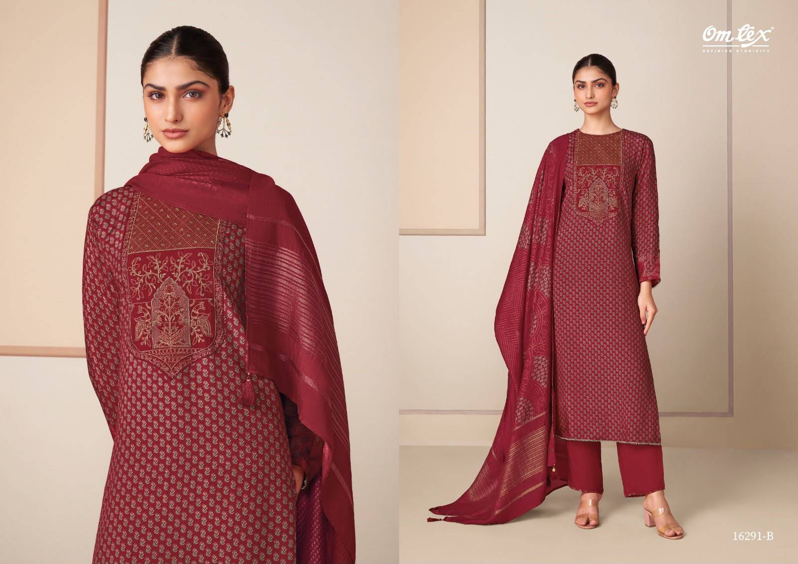 MEDHASVI By Om Tex 16291 Series Beautiful Festive Suits Stylish Colorful Fancy Casual Wear & Ethnic Wear Muslin Dresses At Wholesale Price